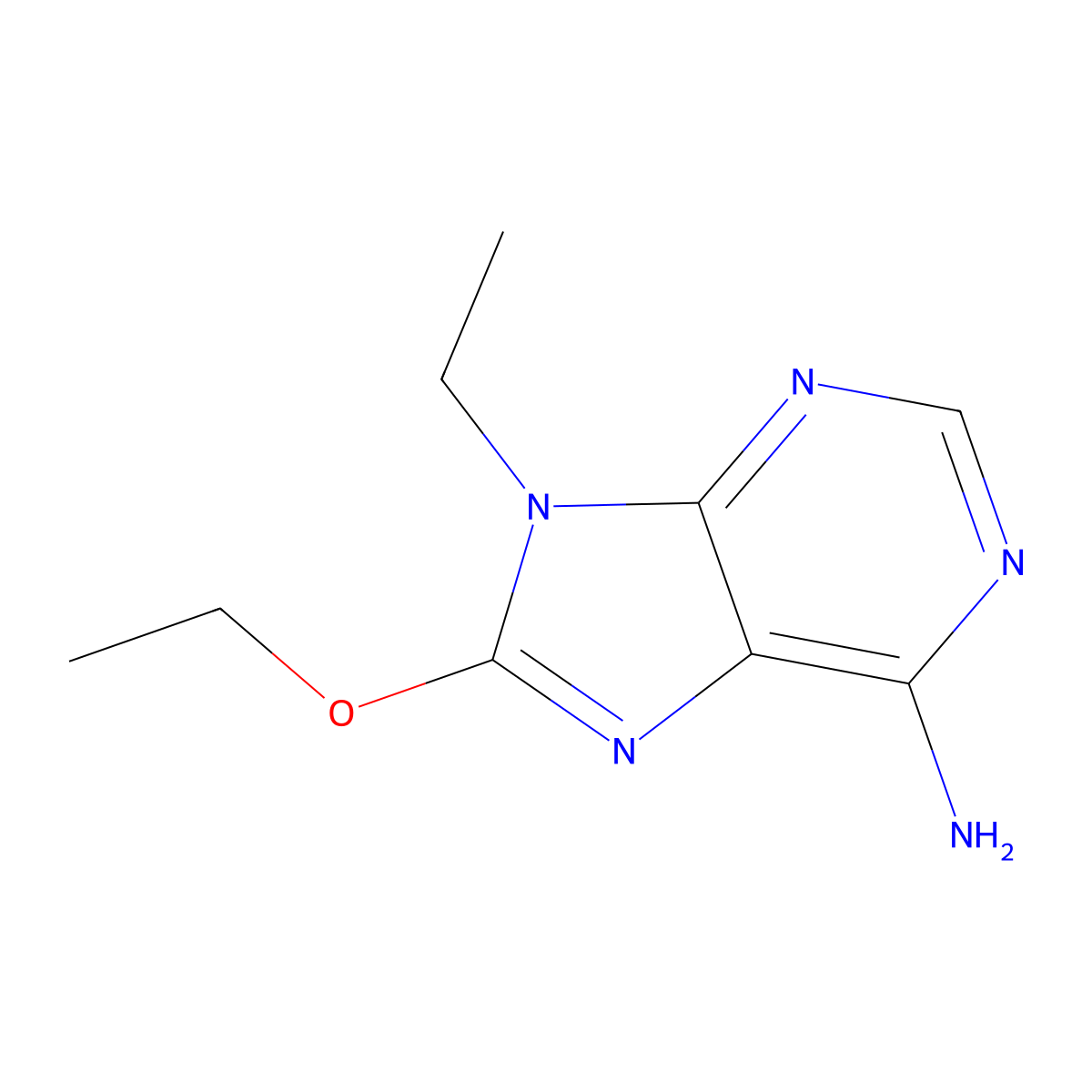8-Ethoxy-9-ethyladenine molecular structure, CAS 634924-89-3