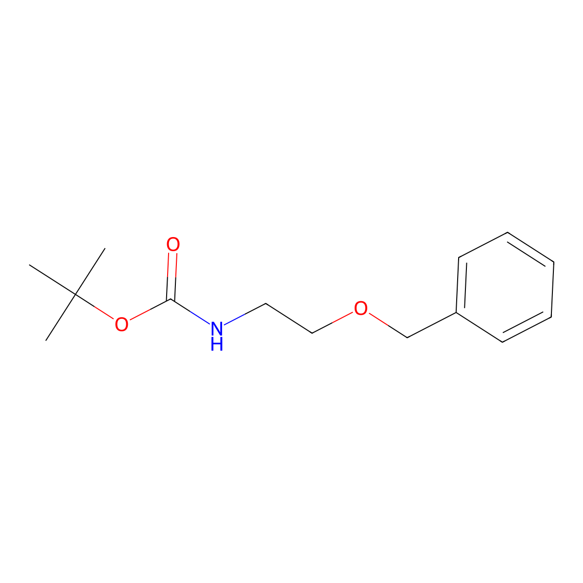 Tert-butyl 2-(benzyloxy)ethylcarbamate molecular structure, CAS 634925-24-9