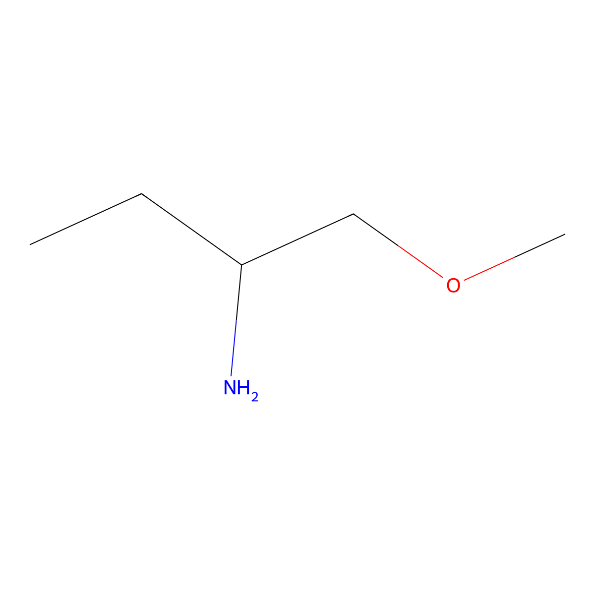 (2S)-1-Methoxybutan-2-Amine molecular structure, CAS 63493-29-8