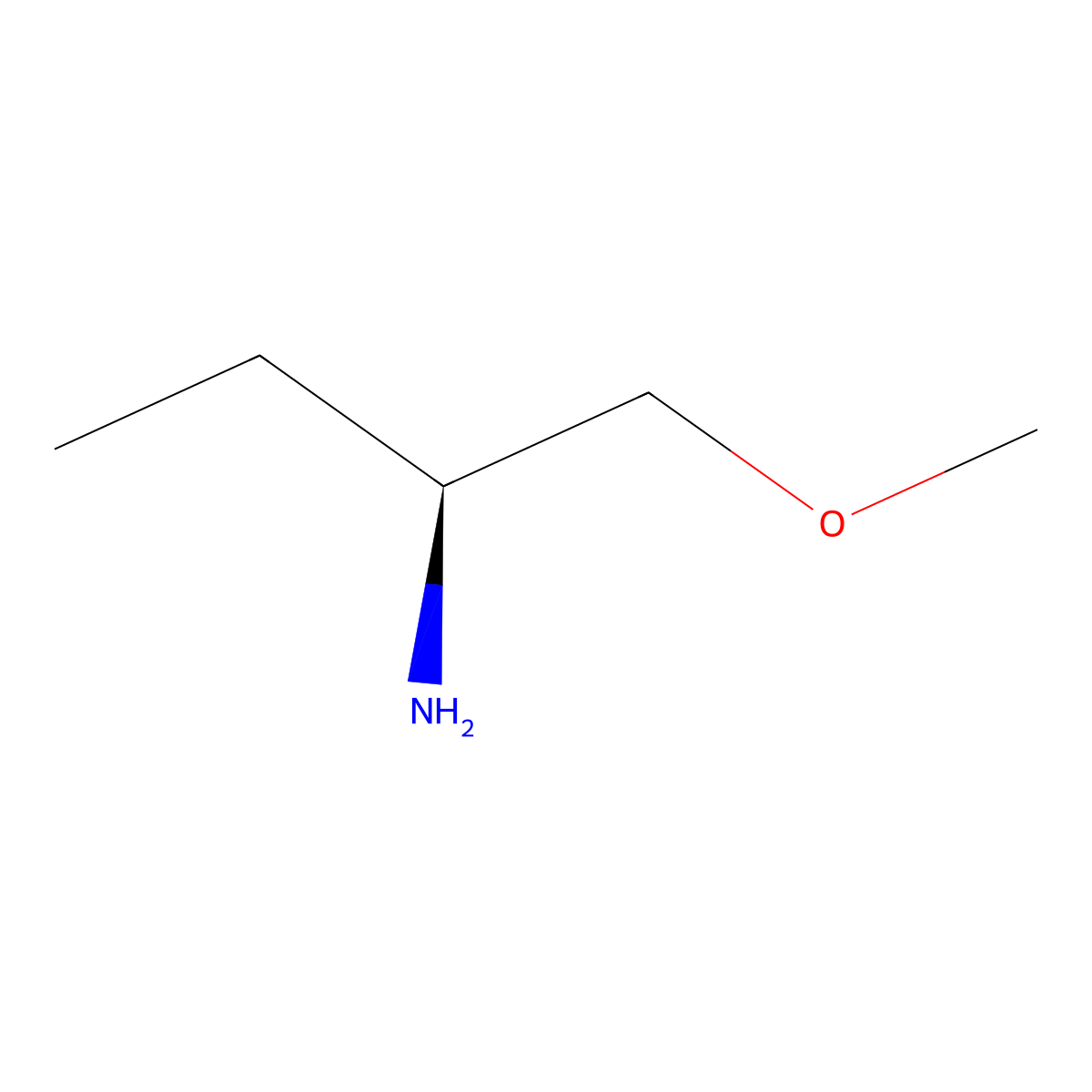 (2S)-1-Methoxybutan-2-Amine molecular structure, CAS 63493-29-8