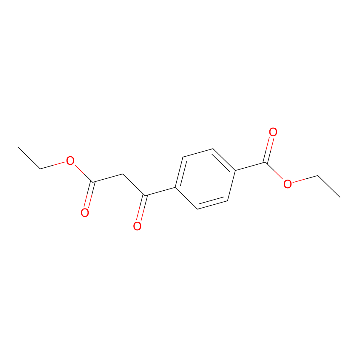 Ethyl 4-(3-ethoxy-3-oxopropanoyl)benzoate molecular structure, CAS 63493-80-1