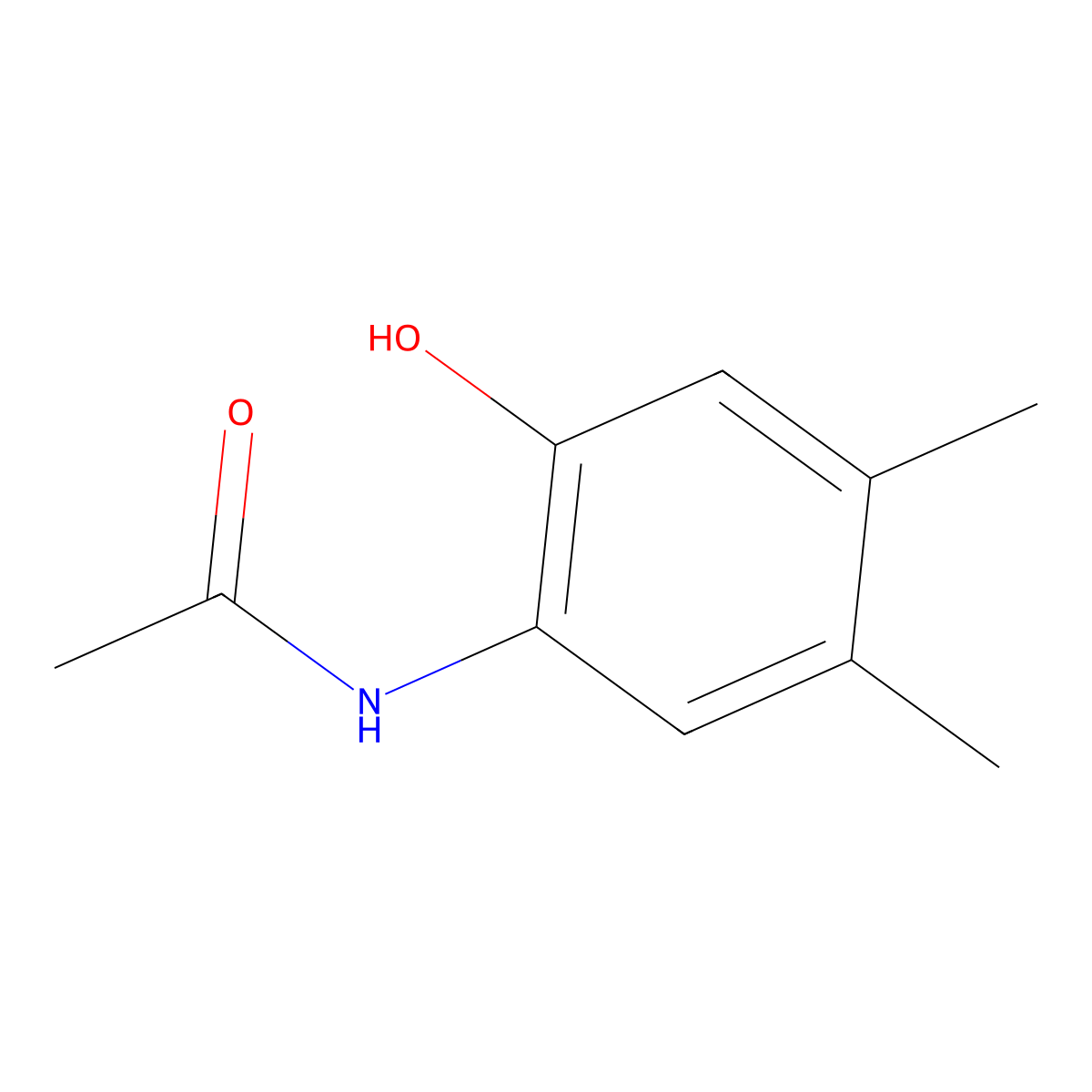 N-(2-Hydroxy-4,5-dimethylphenyl)acetamide molecular structure, CAS 63494-69-9