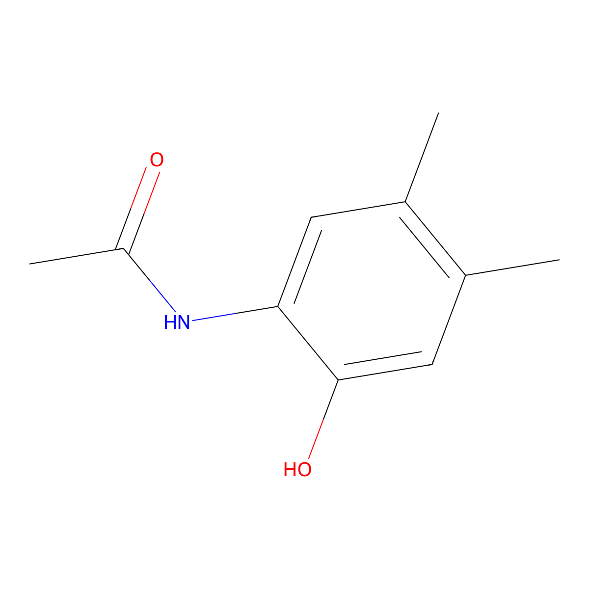 N-(2-Hydroxy-4,5-dimethylphenyl)acetamide molecular structure, CAS 63494-69-9