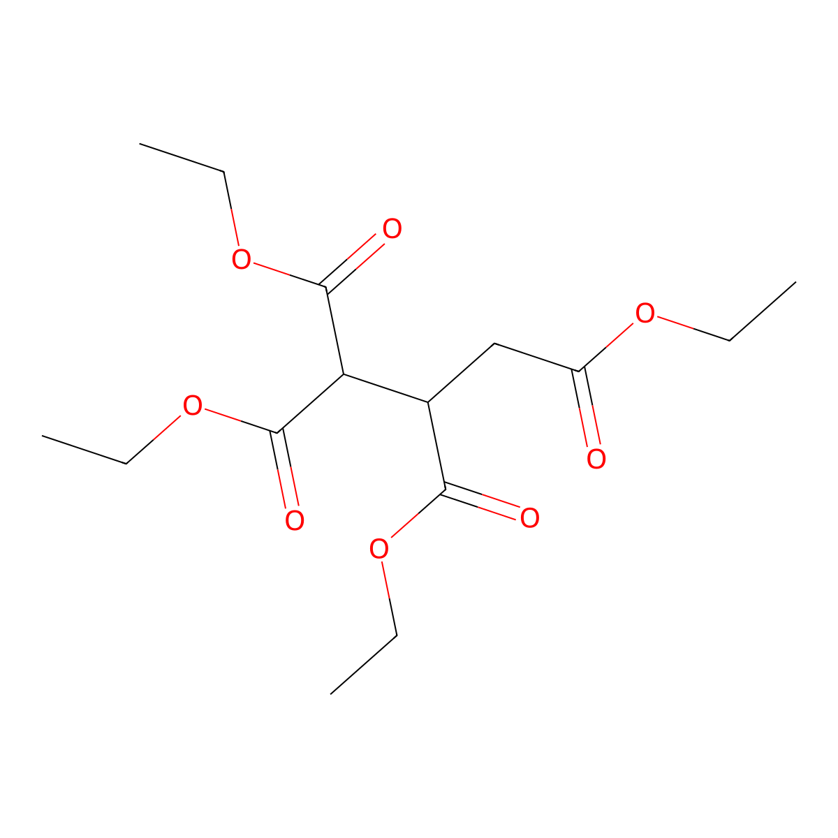 1,1,2,3-Tetraethyl 1,1,2,3-propanetetracarboxylate molecular structure, CAS 635-03-0