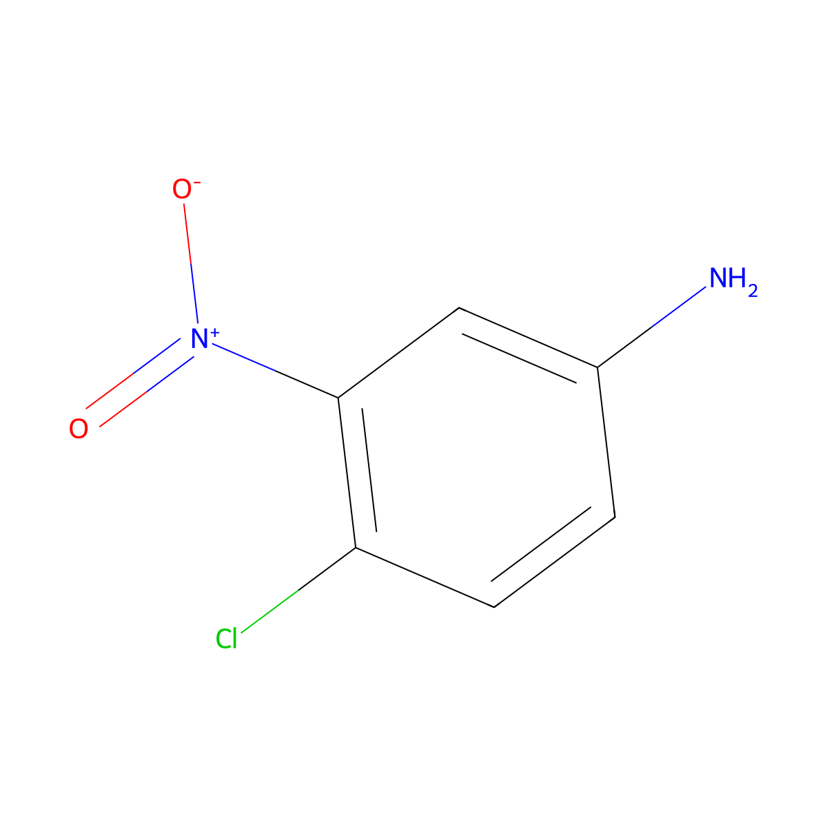 4-Chloro-3-nitroaniline molecular structure, CAS 635-22-3