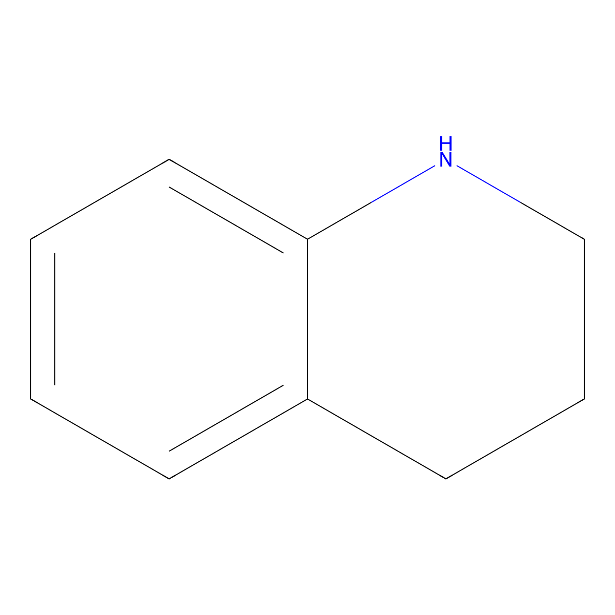 1,2,3,4-Tetrahydroquinoline molecular structure, CAS 635-46-1