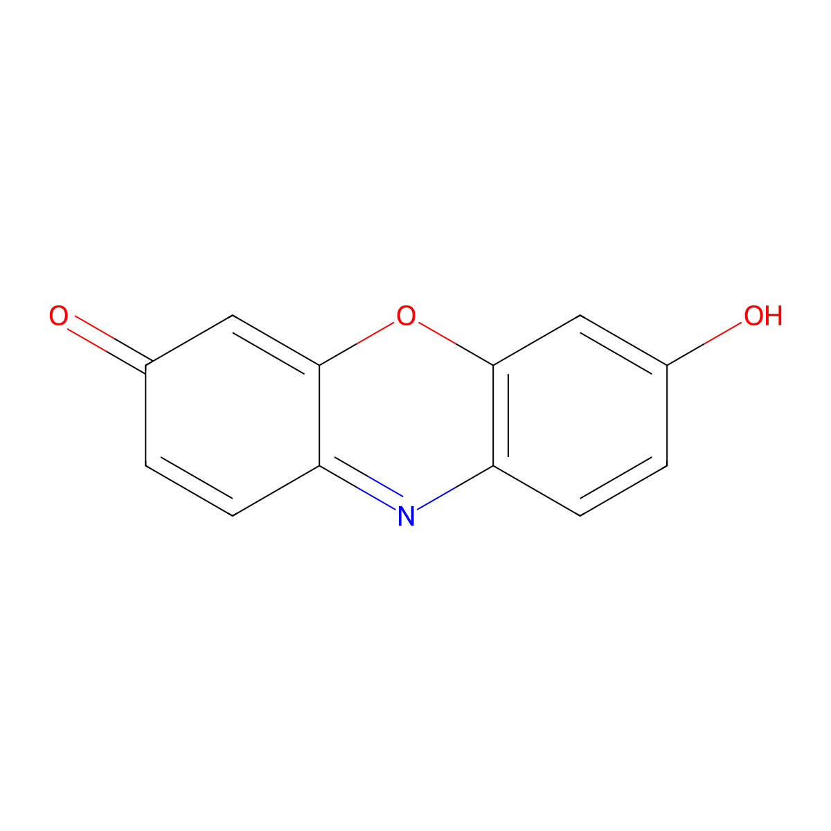 Resorufin molecular structure, CAS 635-78-9