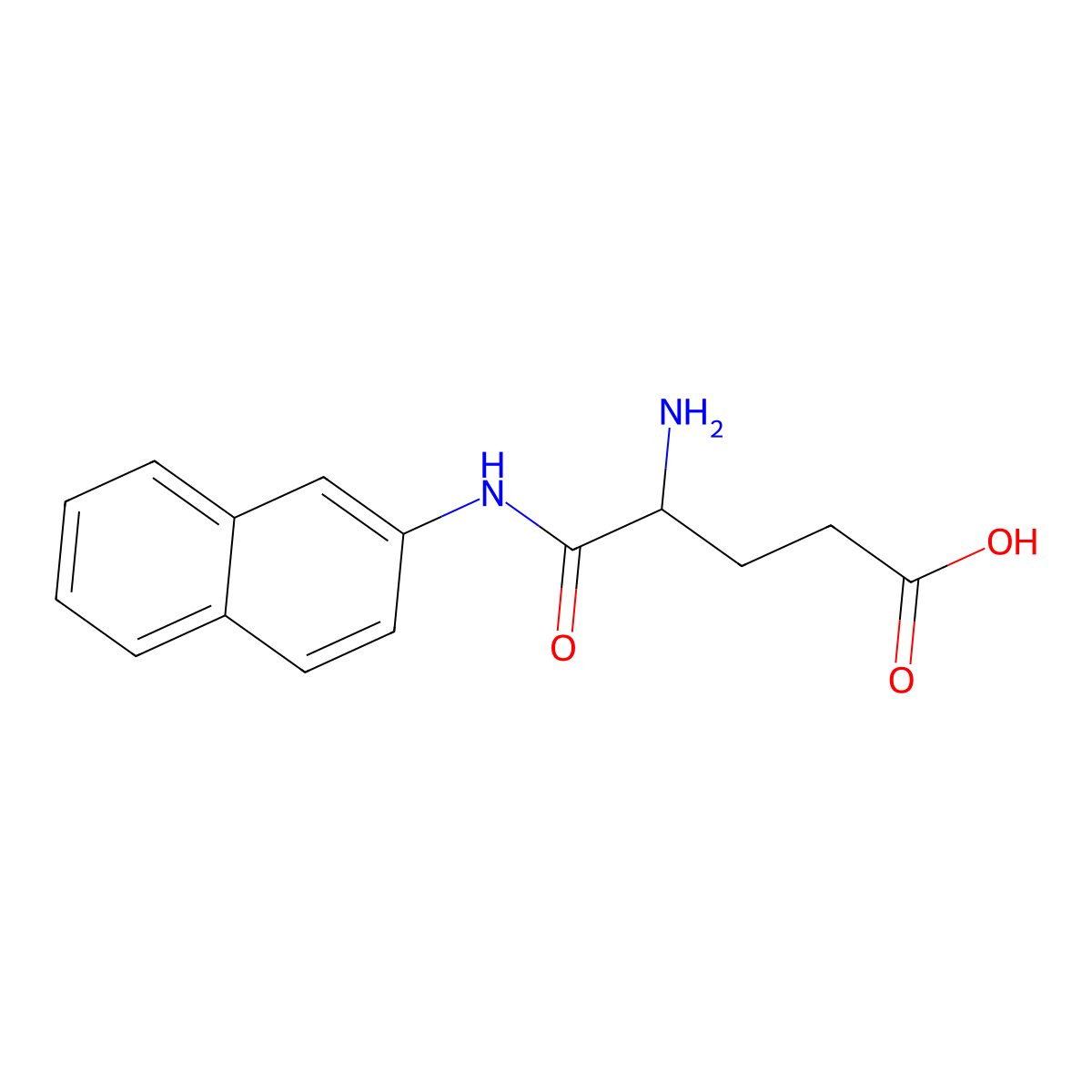 (4S)-4-Amino-5-(2-naphthalenylamino)-5-oxopentanoic acid molecular structure, CAS 635-86-9
