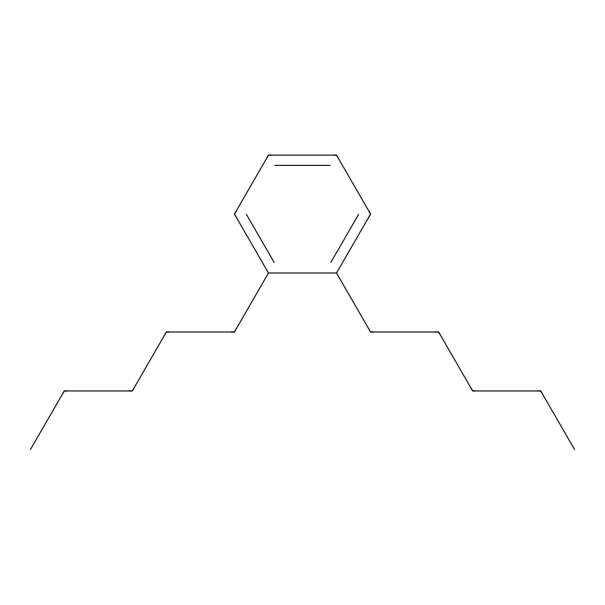Benzene, 1,2-dipentyl molecular structure, CAS 635-89-2