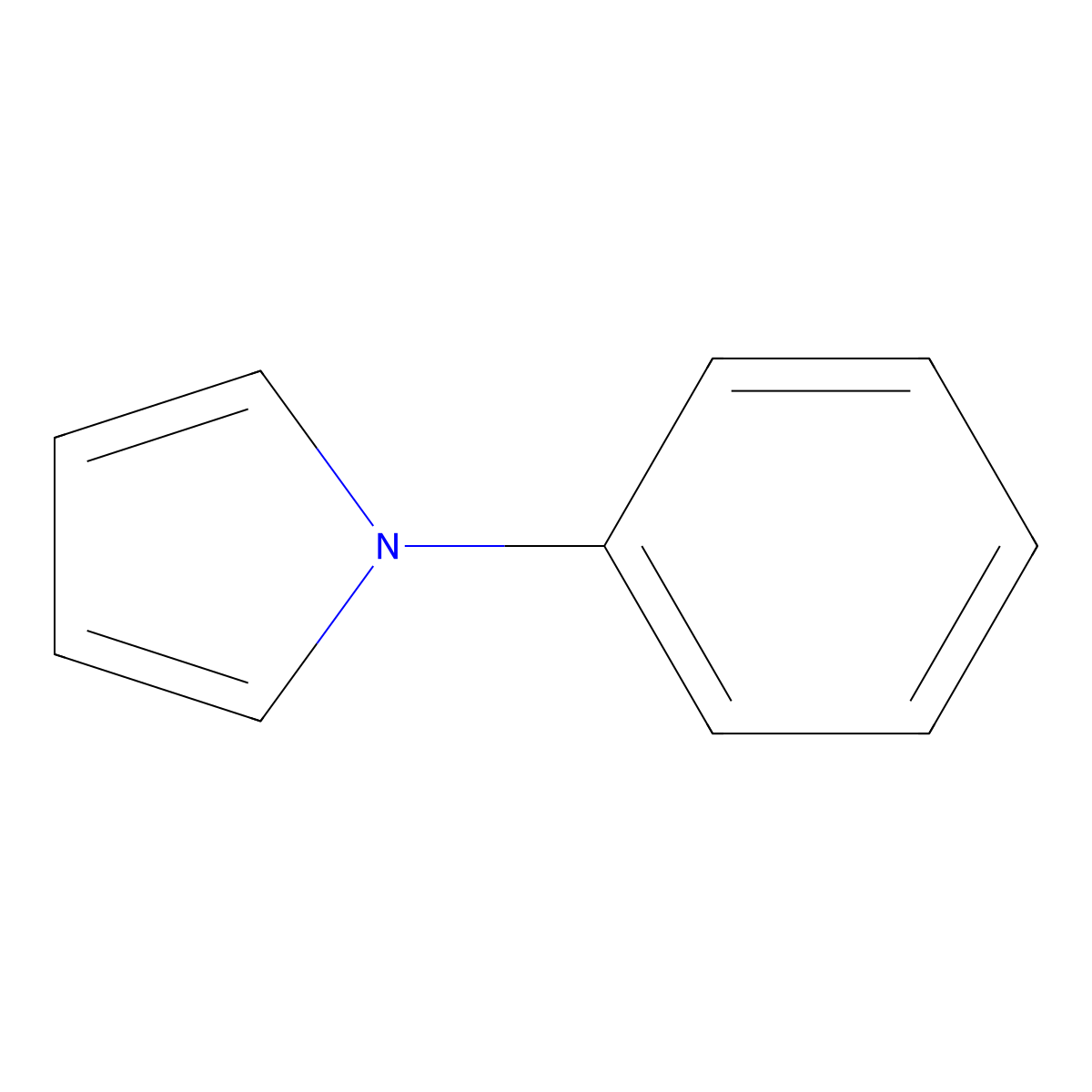 1-Phenylpyrrole molecular structure, CAS 635-90-5