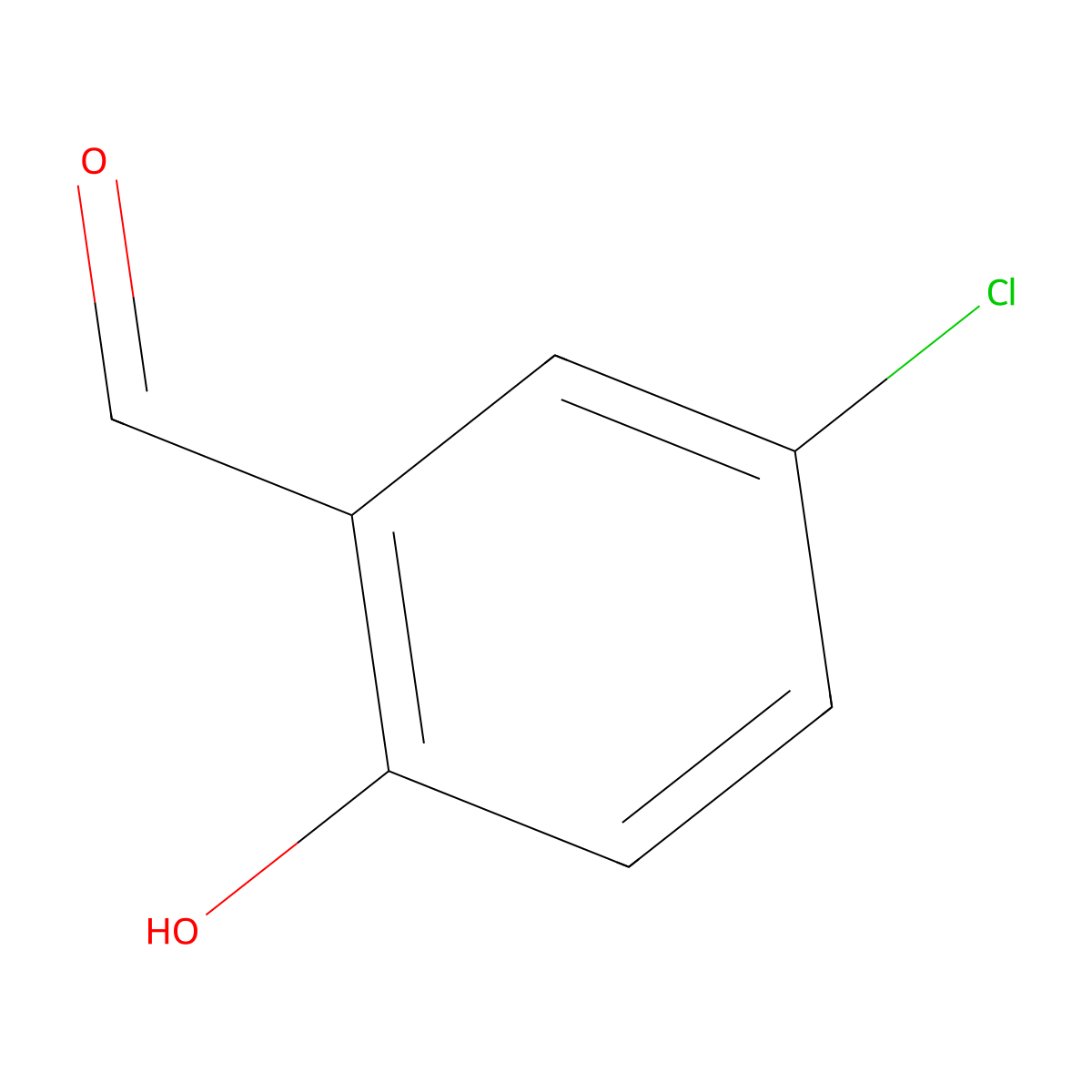 5-Chloro-salicylaldehyde molecular structure, CAS 635-93-8