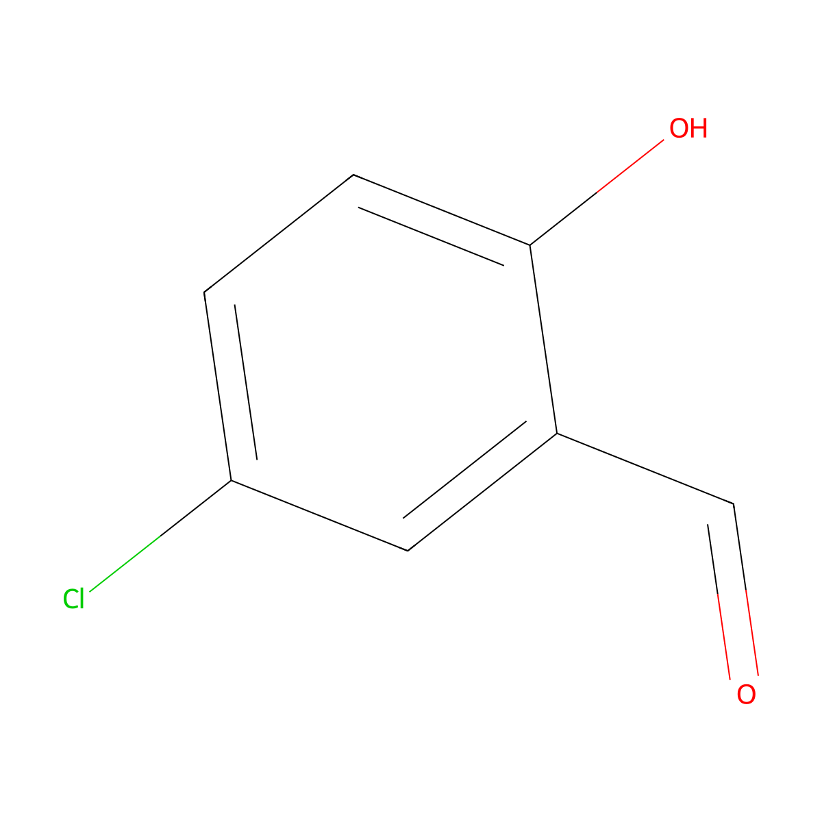 5-Chloro-salicylaldehyde molecular structure, CAS 635-93-8