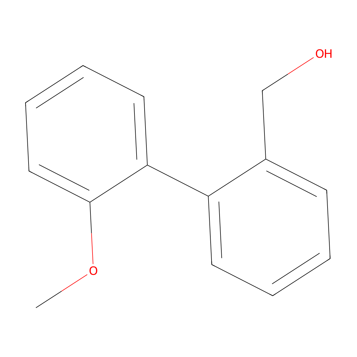 2'-Methoxy-biphenyl-2-methanol molecular structure, CAS 63506-57-0
