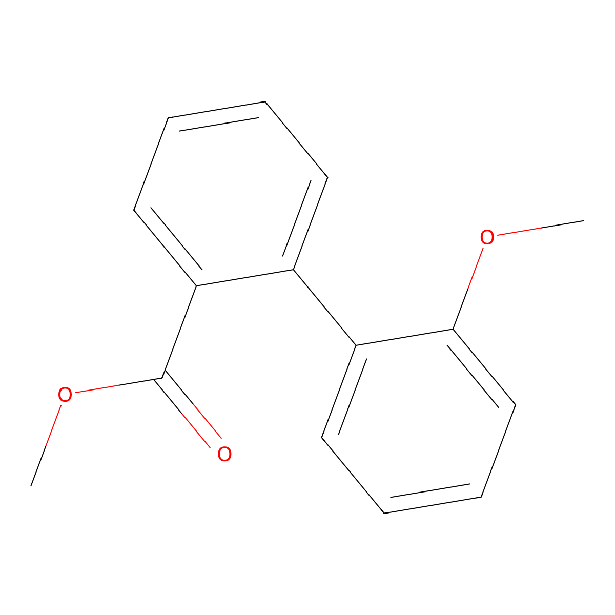 Methyl 2-(2-methoxyphenyl)benzoate molecular structure, CAS 63506-58-1