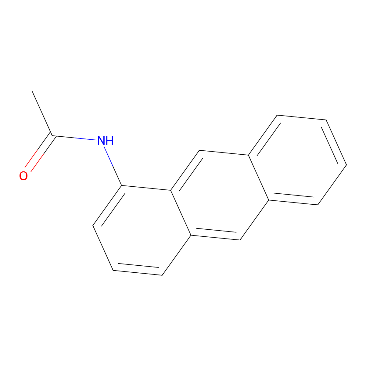 Acetamide, N-1-anthracenyl- molecular structure, CAS 63512-12-9