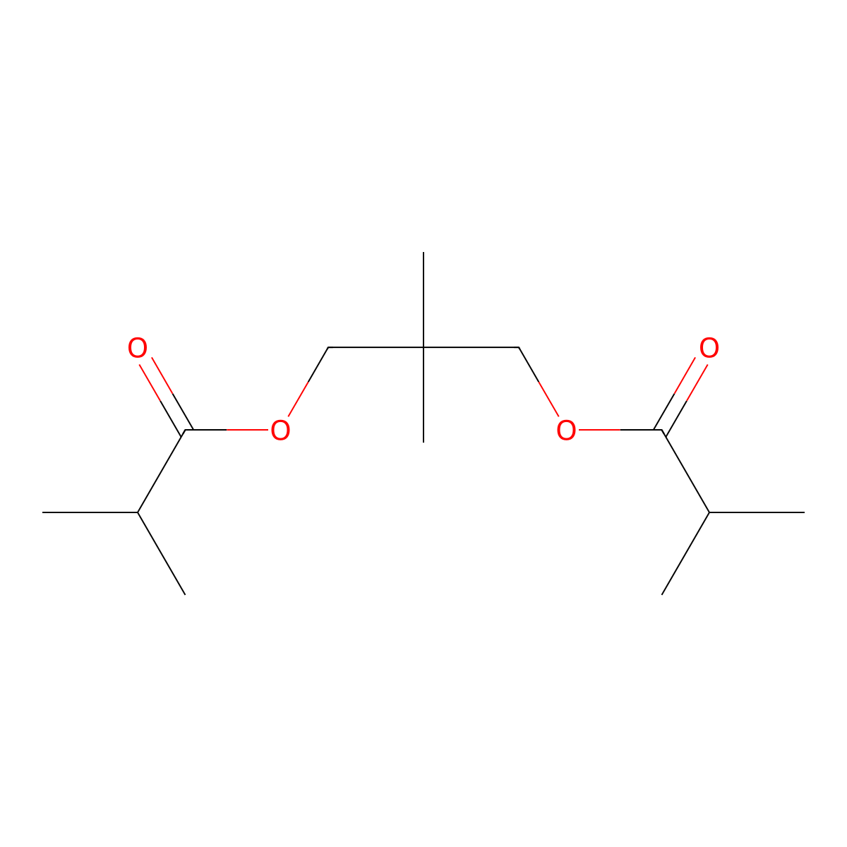 2,2-Dimethylpropane-1,3-diyl bisisobutyrate molecular structure, CAS 63512-34-5