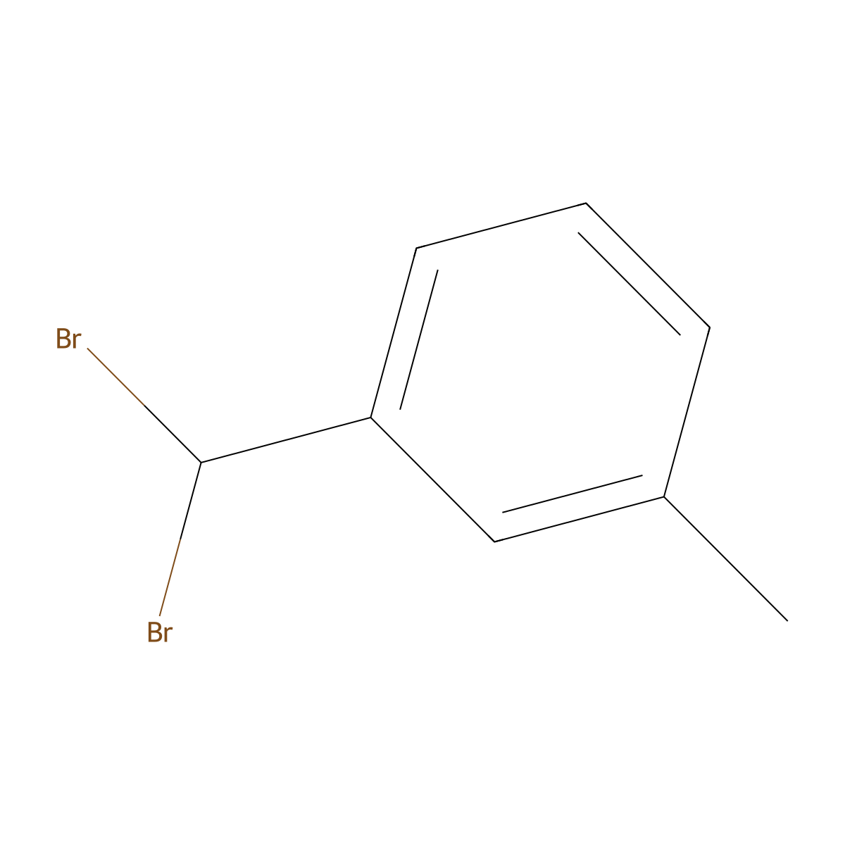 Benzene, 1-(dibromomethyl)-3-methyl- molecular structure, CAS 63512-59-4