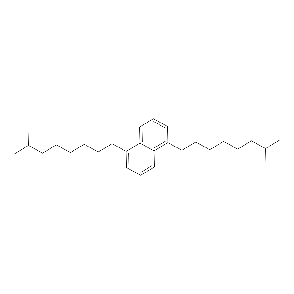 Diisononylnaphthalene molecular structure, CAS 63512-64-1