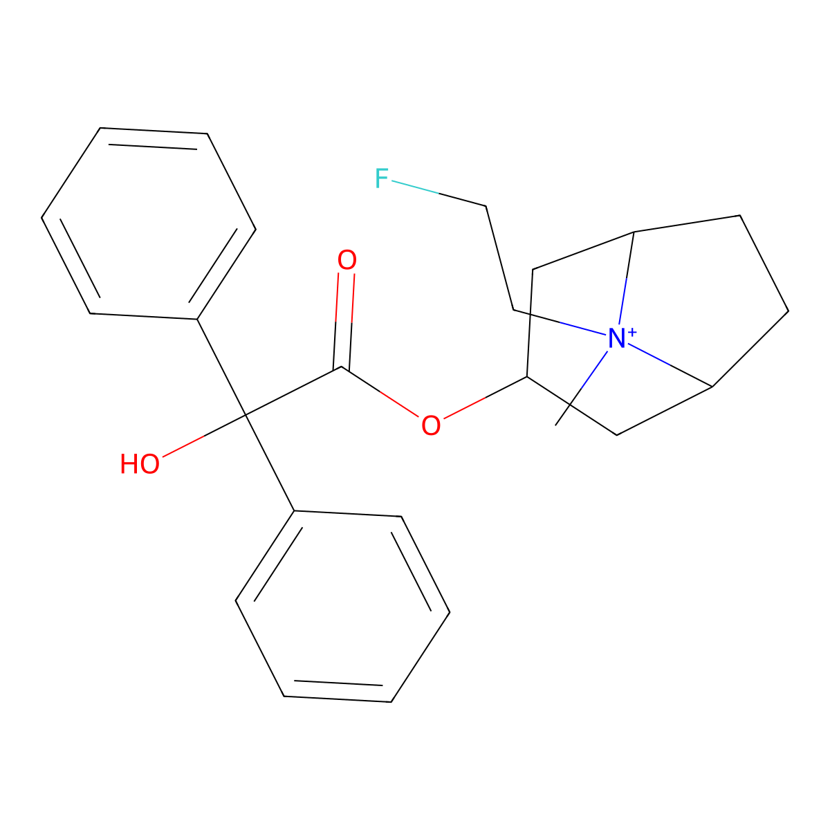 Flutropium molecular structure, CAS 63516-07-4