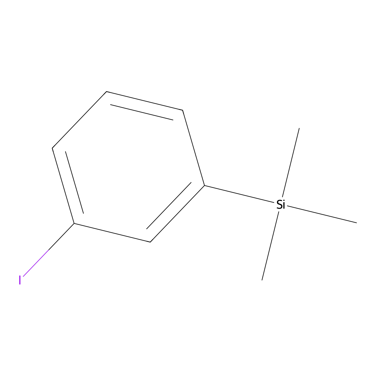 (3-Iodophenyl)(trimethyl)silane molecular structure, CAS 63520-49-0