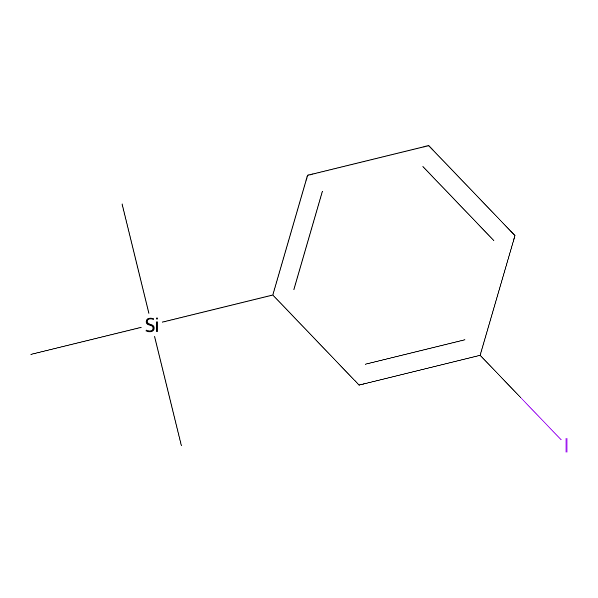 (3-Iodophenyl)(trimethyl)silane molecular structure, CAS 63520-49-0