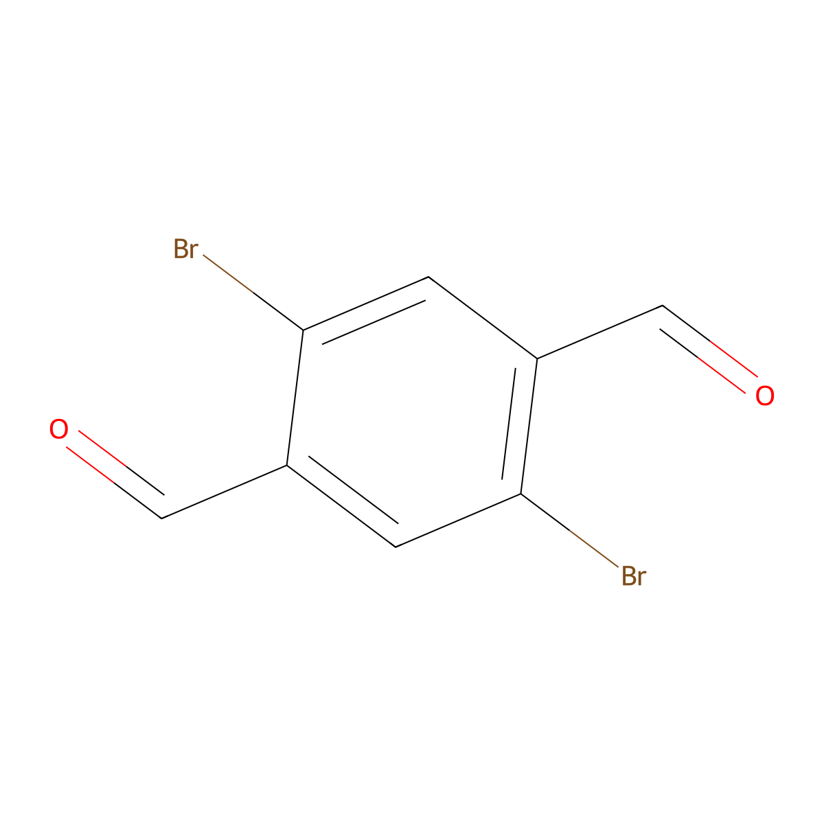 2,5-Dibromoterephthalaldehyde molecular structure, CAS 63525-48-4