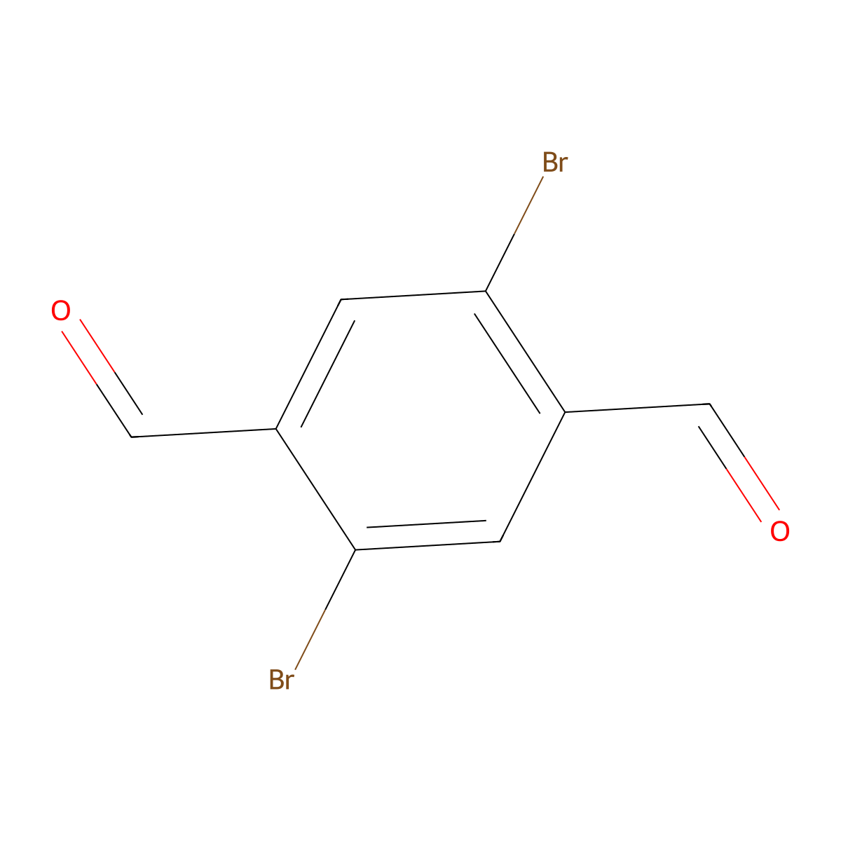 2,5-Dibromoterephthalaldehyde molecular structure, CAS 63525-48-4