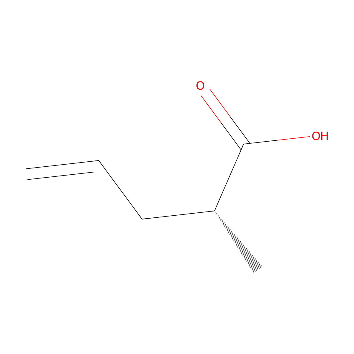 (2R)-2-Methylpent-4-enoic acid molecular structure, CAS 63527-49-1