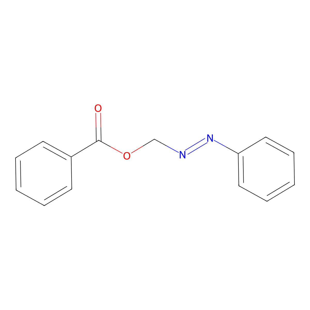 Phenylazomethyl benzoate molecular structure, CAS 63528-74-5