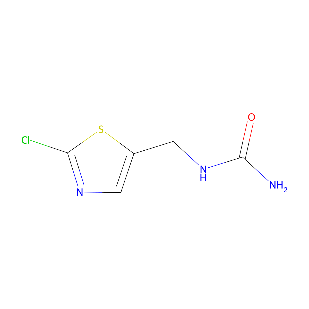 [(2-Chloro-1,3-thiazol-5-yl)methyl]urea molecular structure, CAS 635283-92-0