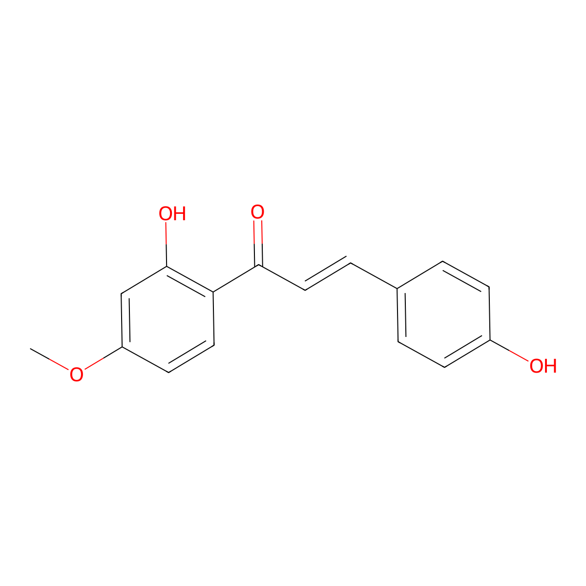 Isoliquiritigenin 4'-methyl ether molecular structure, CAS 63529-06-6