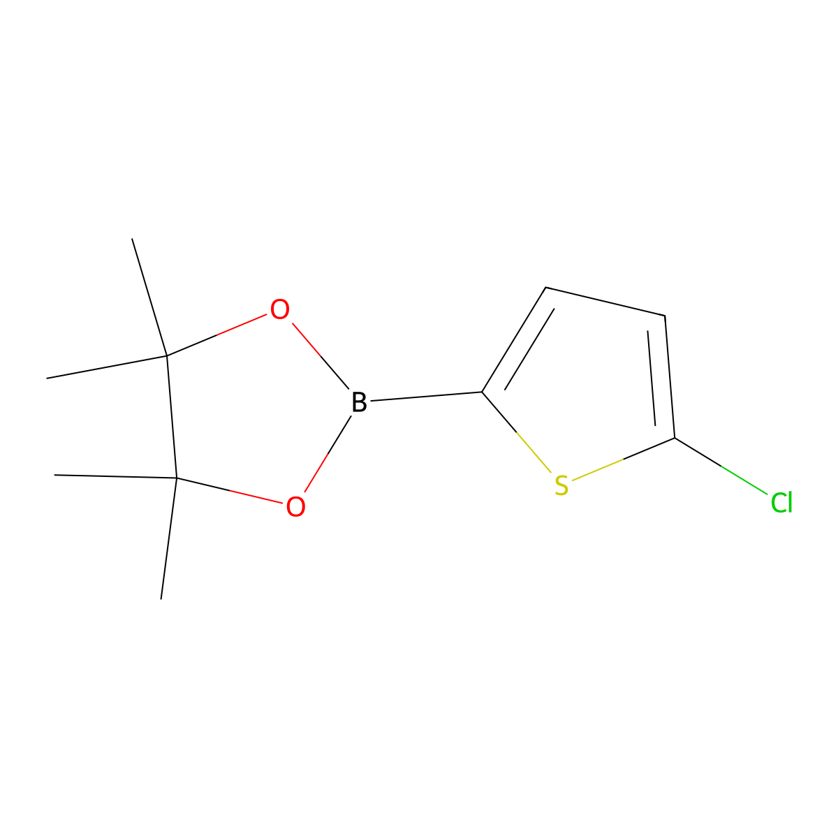 2-(5-Chlorothiophen-2-yl)-4,4,5,5-tetramethyl-1,3,2-dioxaborolane molecular structure, CAS 635305-24-7
