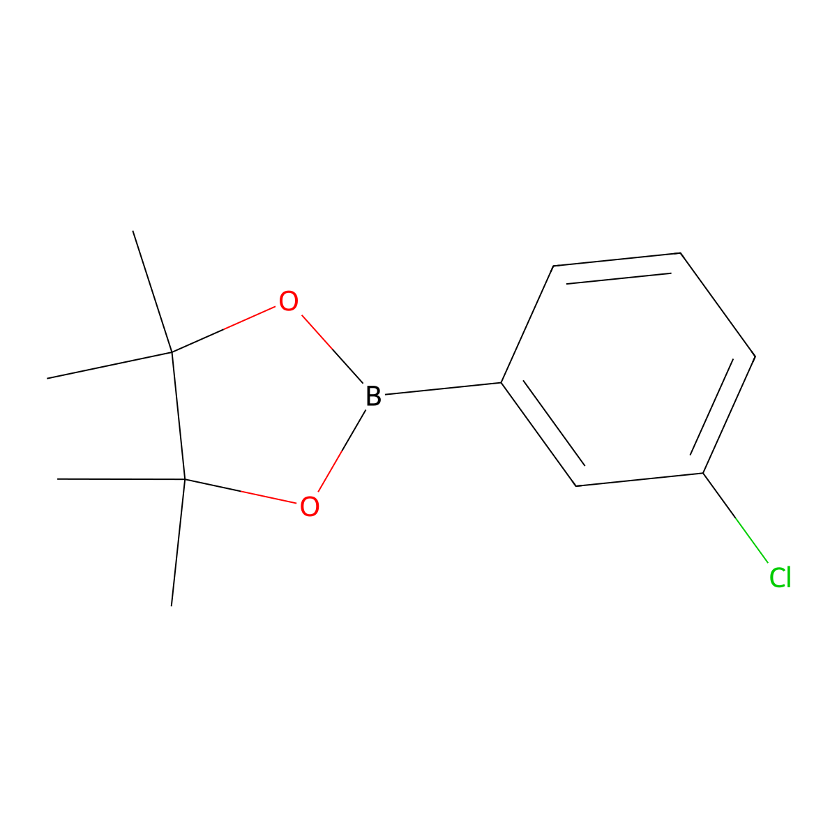 2-(3-Chlorophenyl)-4,4,5,5-tetramethyl-1,3,2-dioxaborolane molecular structure, CAS 635305-47-4