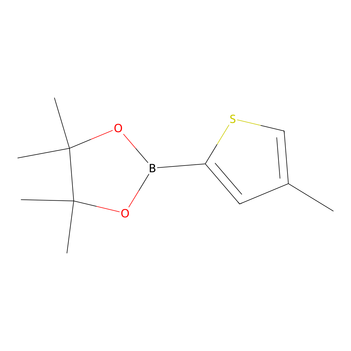 4-Methylthiophene-2-boronic acid pinacol ester molecular structure, CAS 635305-48-5