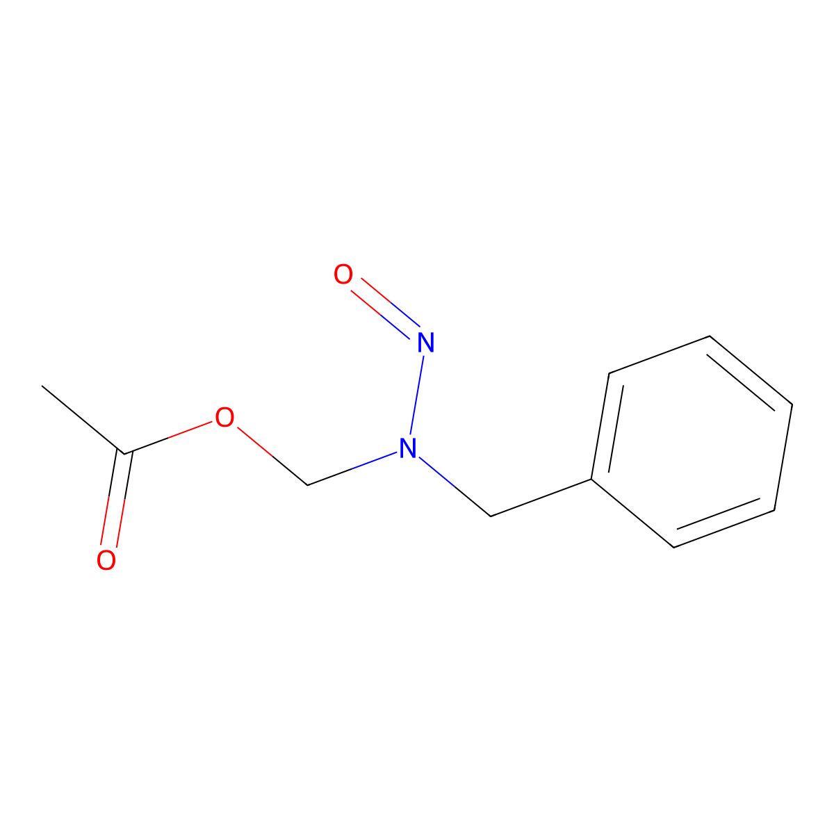 Acetoxymethylbenzylnitrosamine molecular structure, CAS 63531-81-7