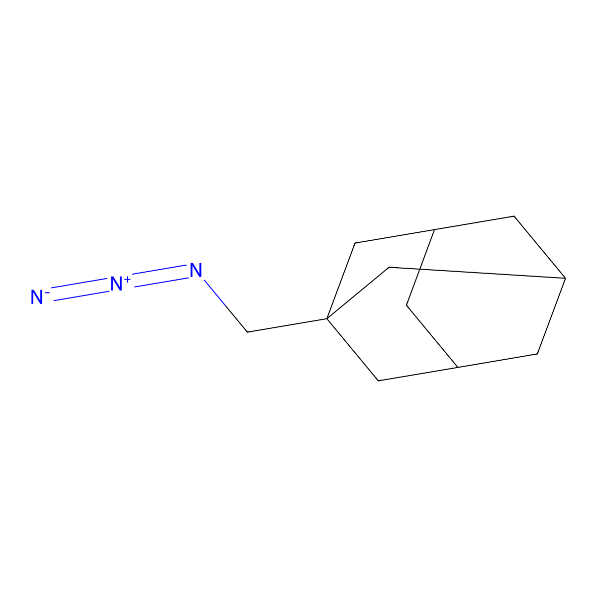 1-(Azidomethyl)adamantane molecular structure, CAS 63534-36-1