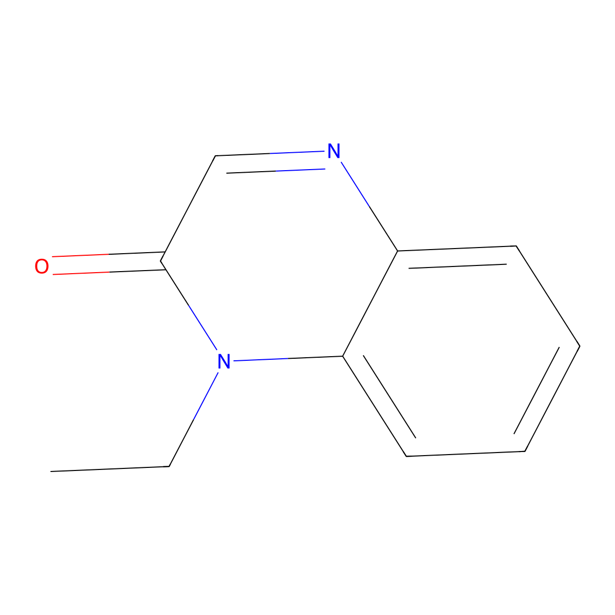 1-Ethylquinoxalin-2(1H)-one molecular structure, CAS 63536-46-9
