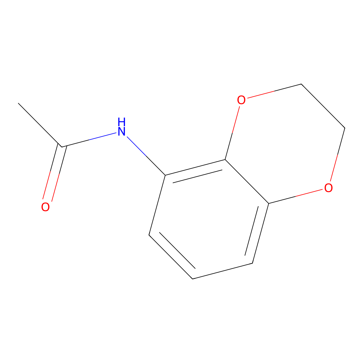 N-(2,3-dihydro-1,4-benzodioxin-5-yl)acetamide molecular structure, CAS 63546-00-9