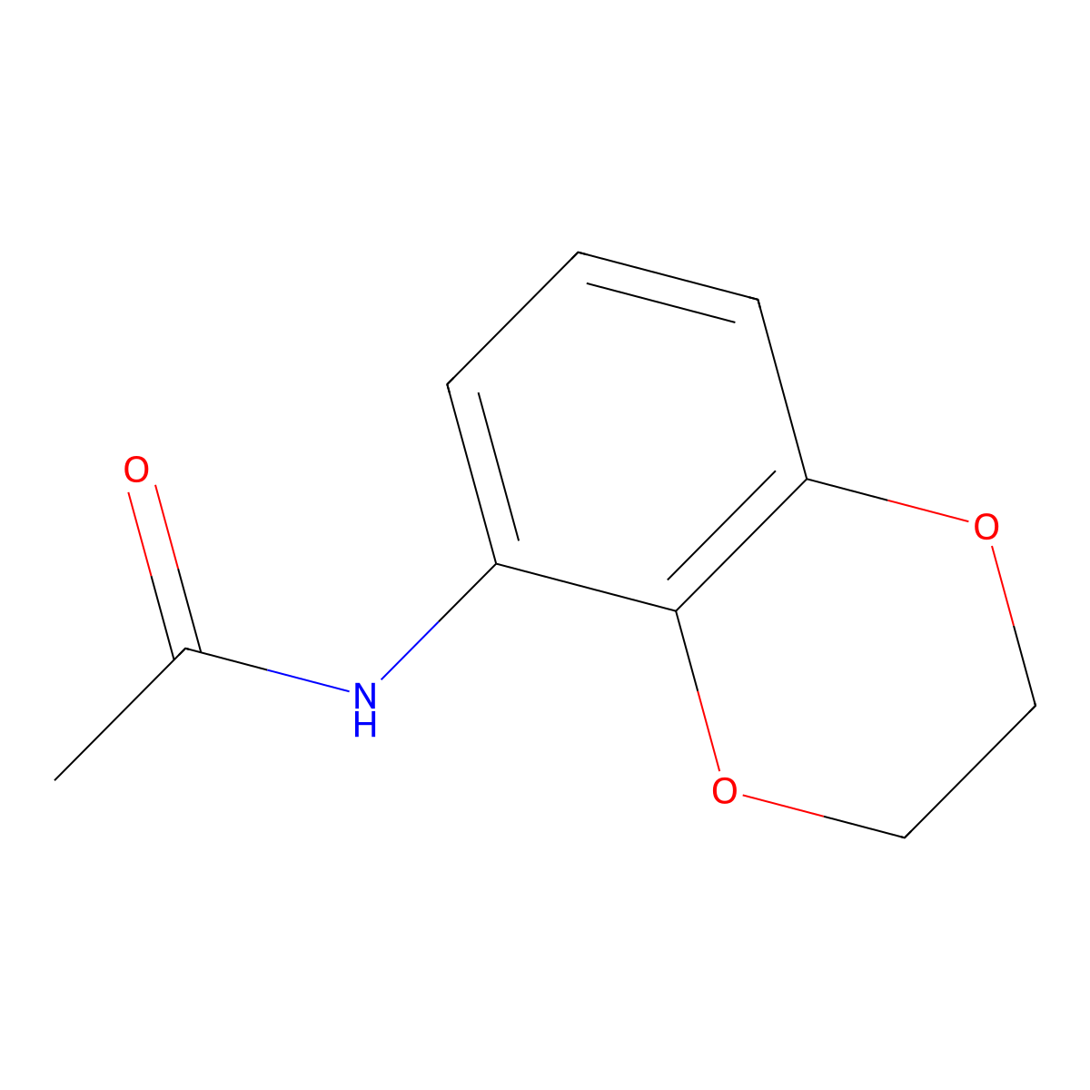 N-(2,3-dihydro-1,4-benzodioxin-5-yl)acetamide molecular structure, CAS 63546-00-9