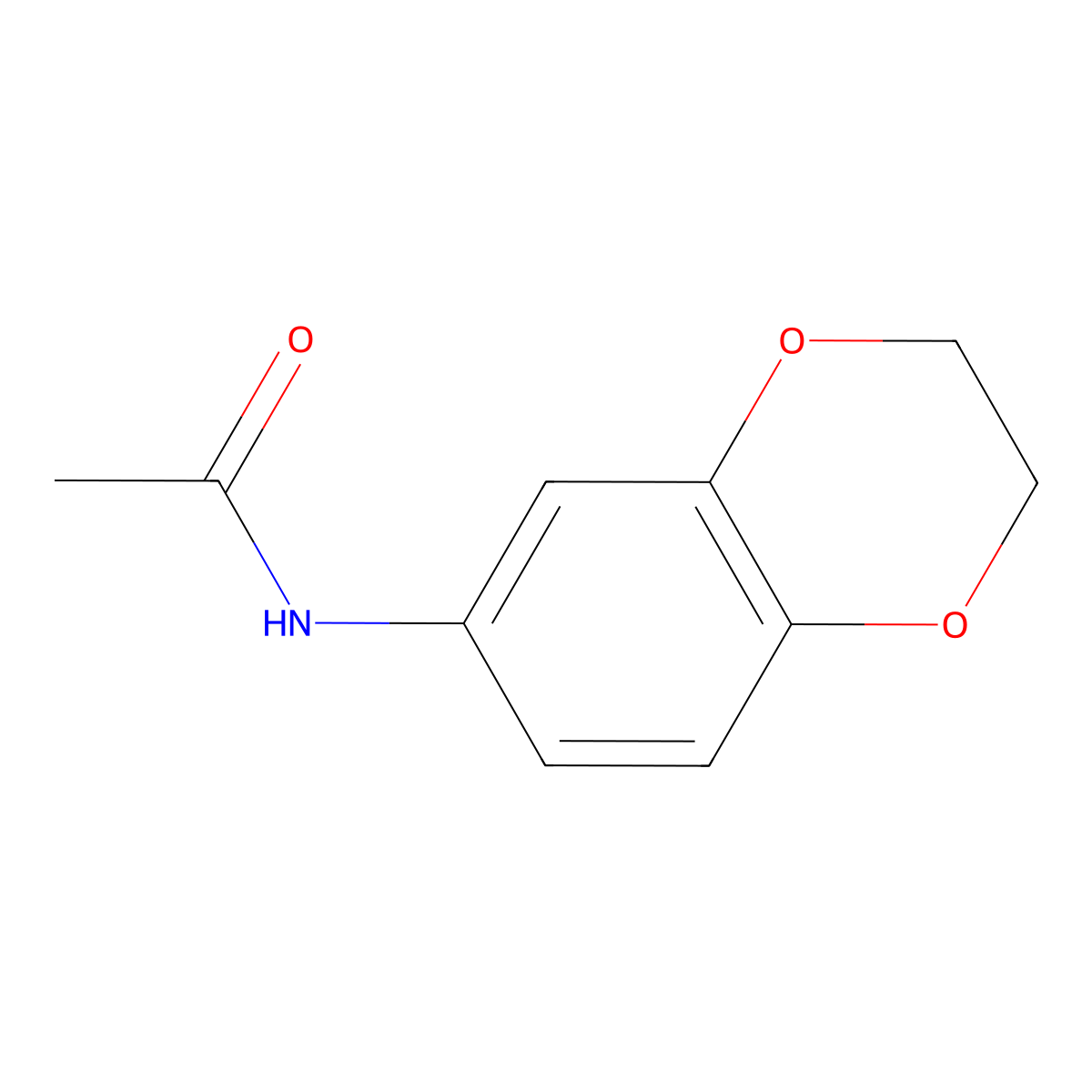 N-(2,3-Dihydro-1,4-benzodioxin-6-yl)acetamide molecular structure, CAS 63546-19-0