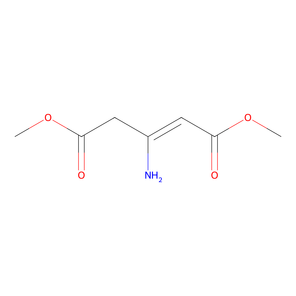 Dimethyl 3-aminoglutaconate molecular structure, CAS 63547-62-6