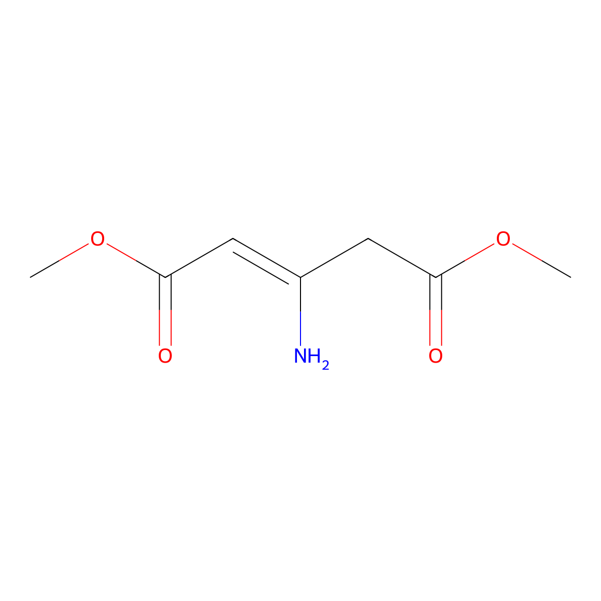 Dimethyl 3-aminoglutaconate molecular structure, CAS 63547-62-6