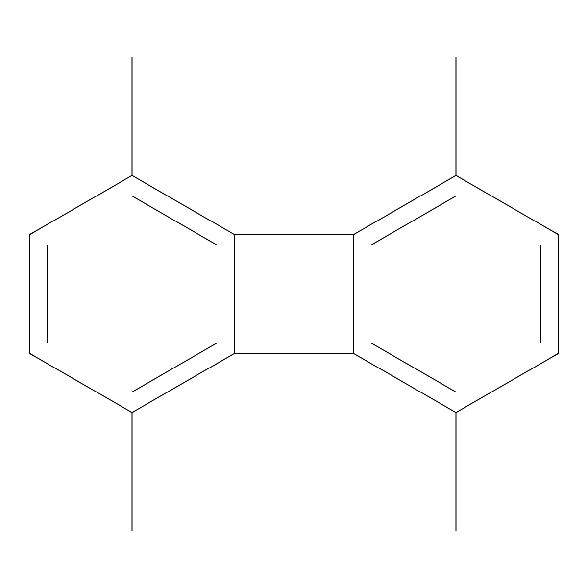 1,4,5,8-Tetramethylbiphenylene molecular structure, CAS 63548-78-7