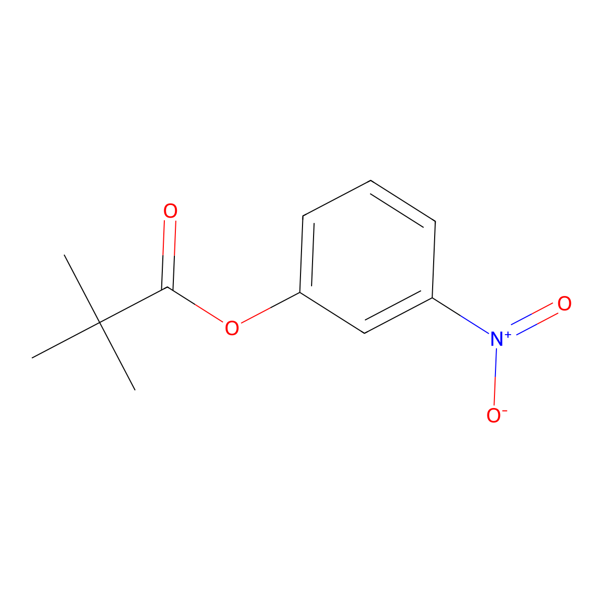 3-Nitrophenyl pivalate molecular structure, CAS 63549-54-2