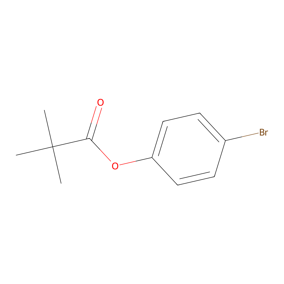 4-Bromophenyl pivalate molecular structure, CAS 63549-55-3