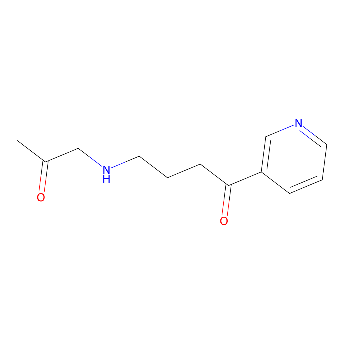4-(Acetylmethylamino)-1-(3-pyridyl)-1-butanone molecular structure, CAS 63551-23-5