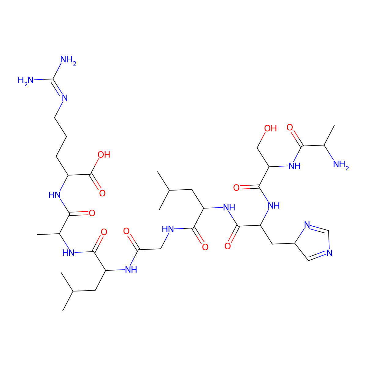 Complement C3a, (70-77) molecular structure, CAS 63555-63-5