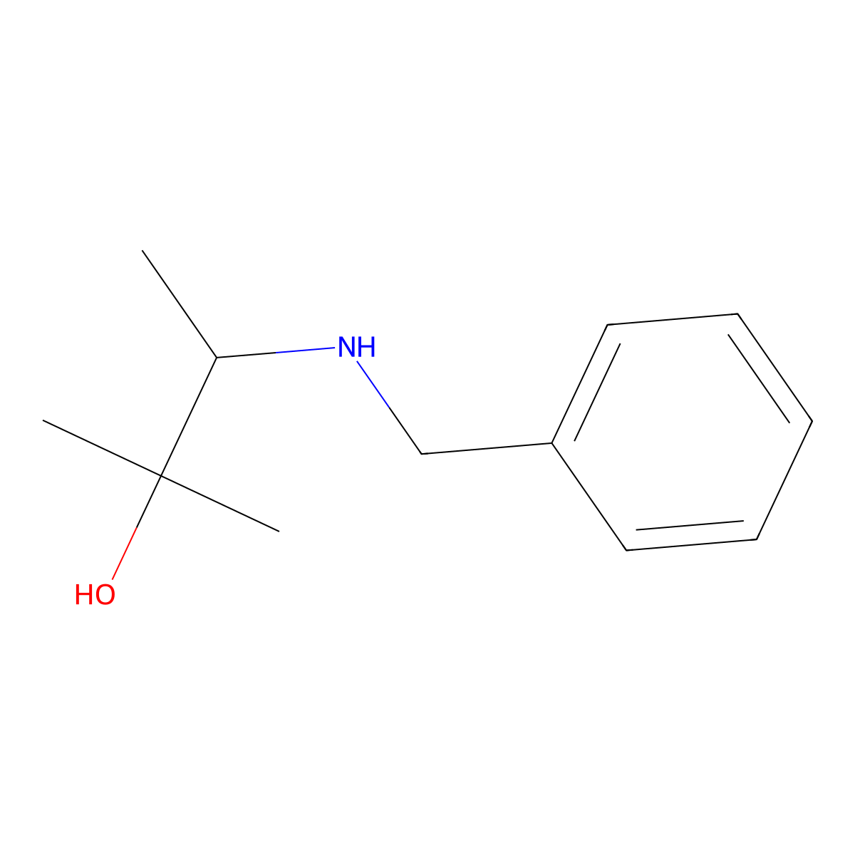 3-(Benzylamino)-2-methylbutan-2-ol molecular structure, CAS 63557-73-3