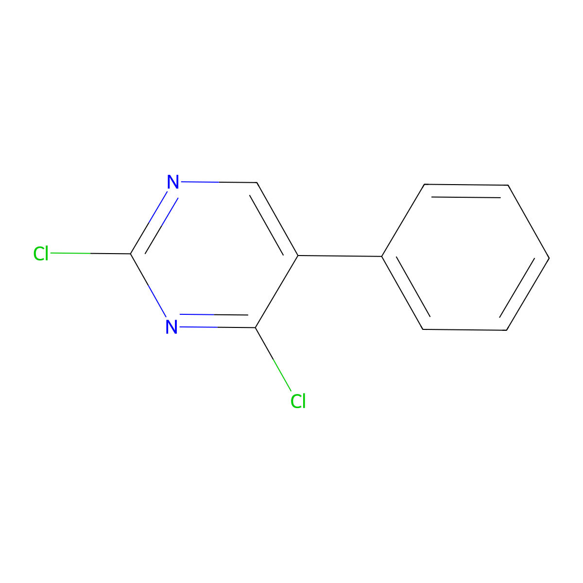 2,4-Dichloro-5-phenylpyrimidine molecular structure, CAS 63558-77-0