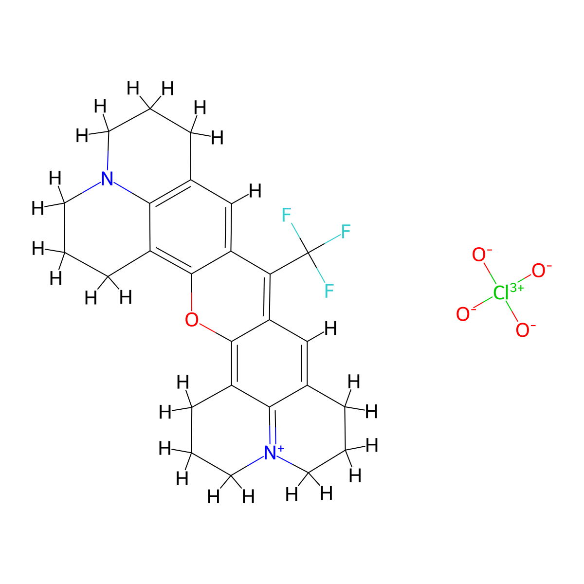 Rhodamine 700 molecular structure, CAS 63561-42-2